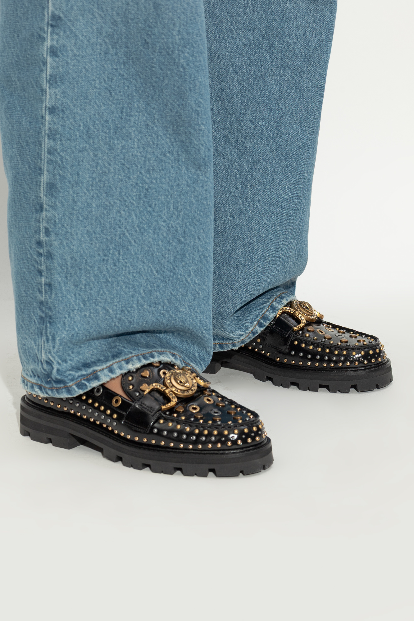 クラシック jkmegaton Czarny Buty `Mansion` typu `loafers` Kurt Geiger - Vitkac Polska